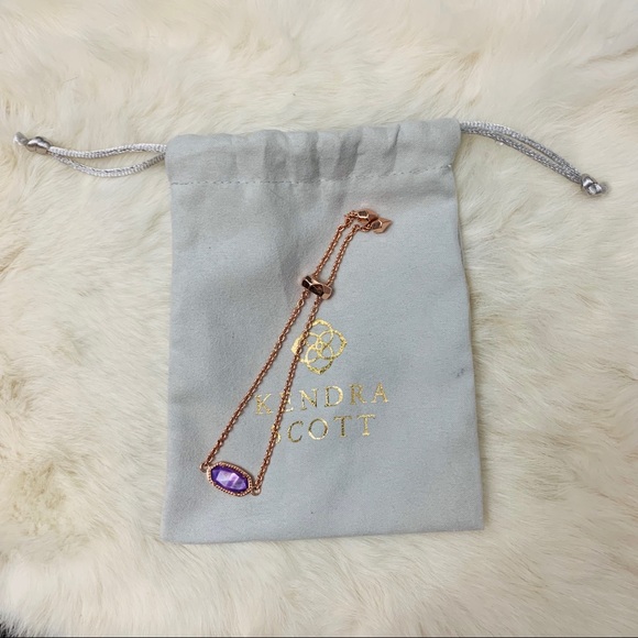 LAST ONE!! Elaina Rose Gold Bracelet in Lilac - Picture 2 of 6